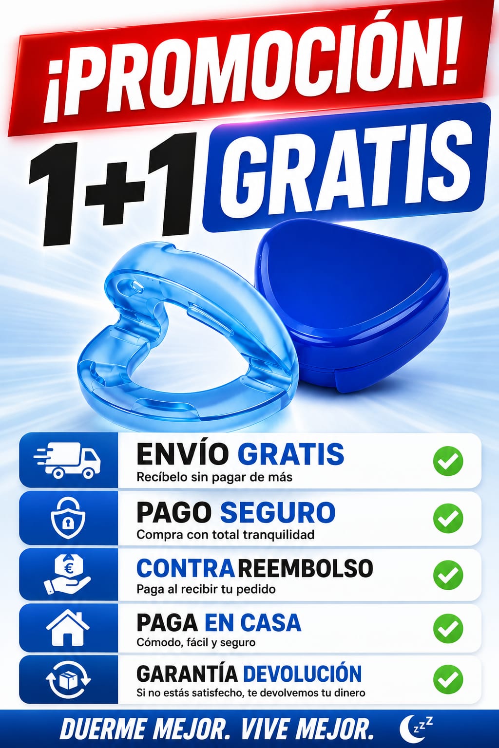 Férula bucal antironquídos